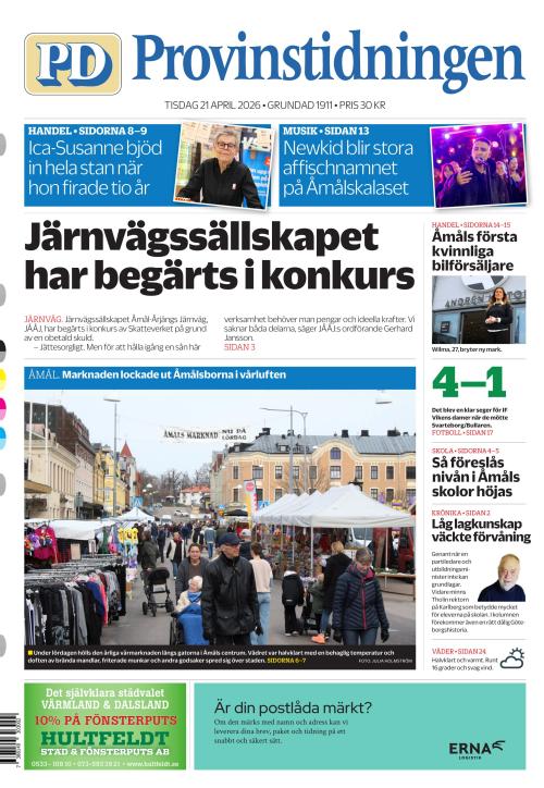 Provinstidningen Dalsland 21.4.2026