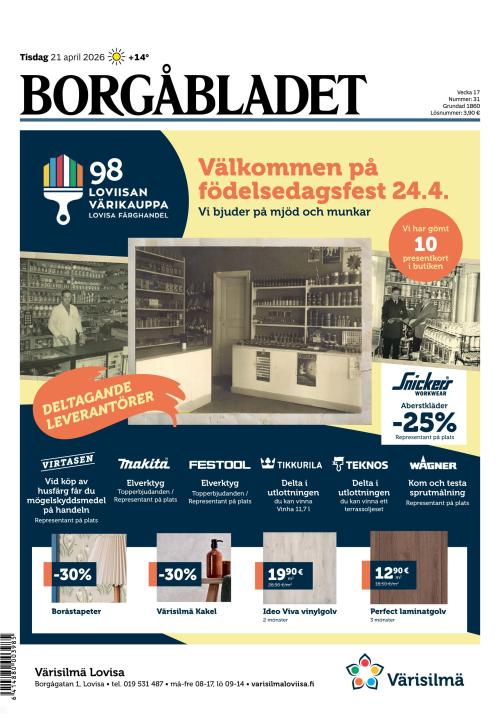Borgåbladet 21.4.2026