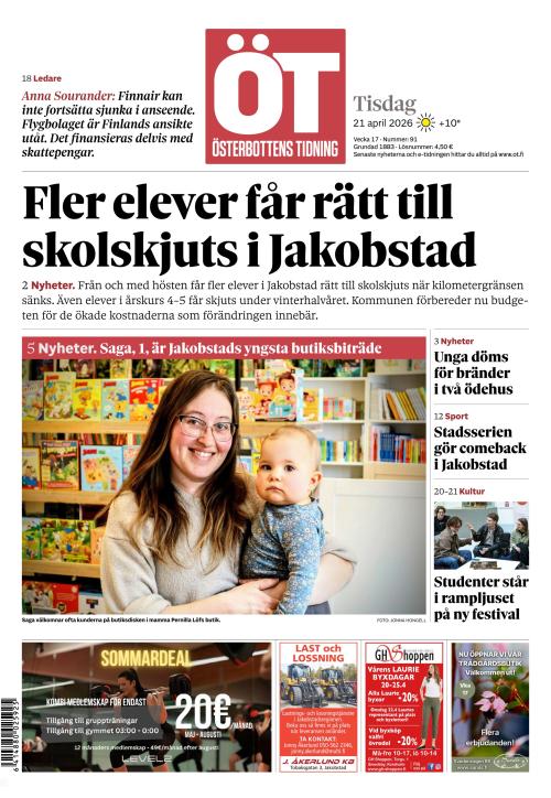 Österbottens Tidning 21.4.2026