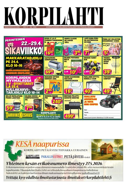 Korpilahti-lehti 22.4.2026