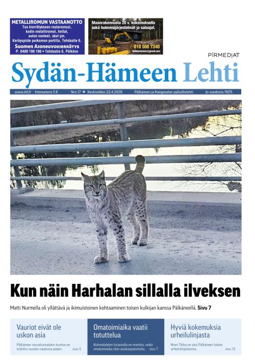 Sydän-Hämeen Lehti 22.4.2026