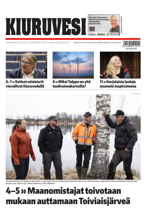 Kiuruvesi-lehti 22.4.2026