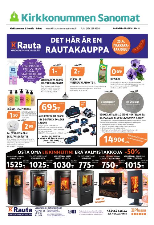 Kirkkonummen Sanomat 22.4.2026