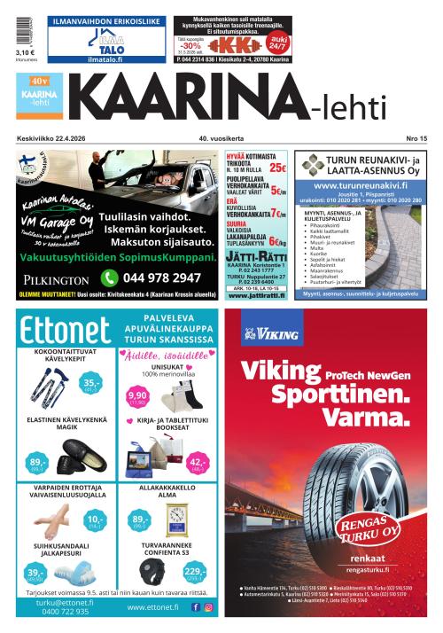 Kaarina-lehti 22.4.2026