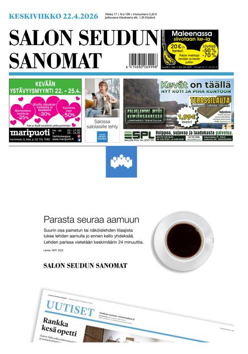 Salon Seudun Sanomat 22.4.2026