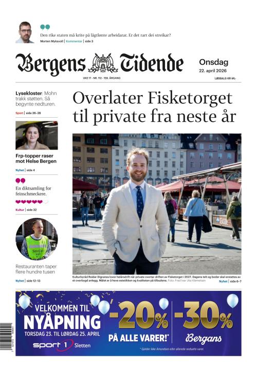 Bergens Tidende 22.4.2026