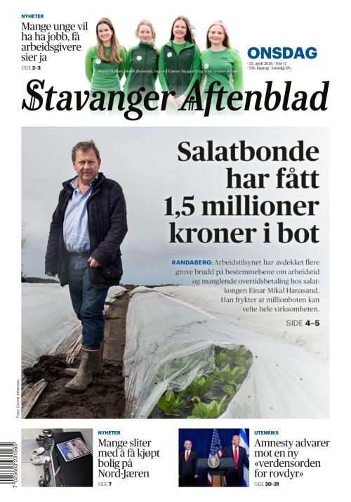 Stavanger Aftenblad 22.4.2026