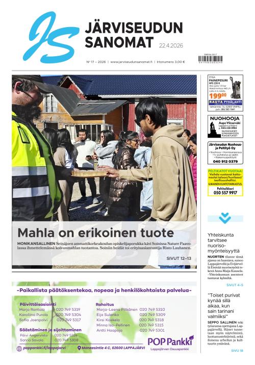 Järviseudun Sanomat 22.4.2026