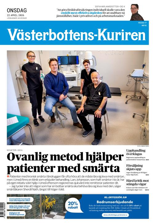 Västerbottens-Kuriren (SE) 22.4.2026