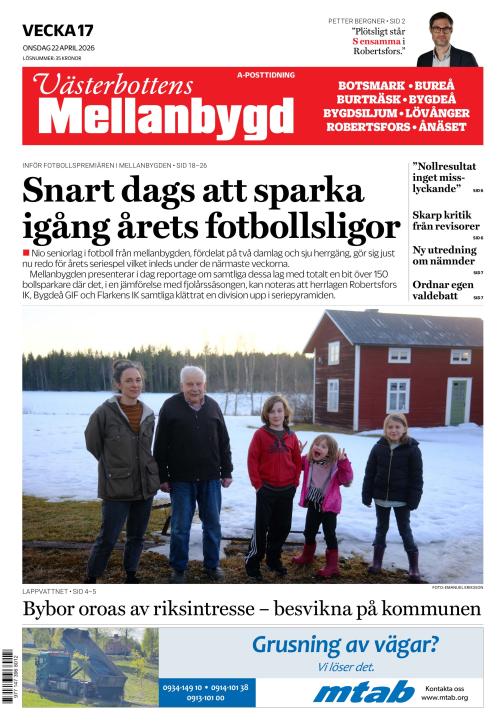 Västerbottens Mellanbygd (SE) 22.4.2026