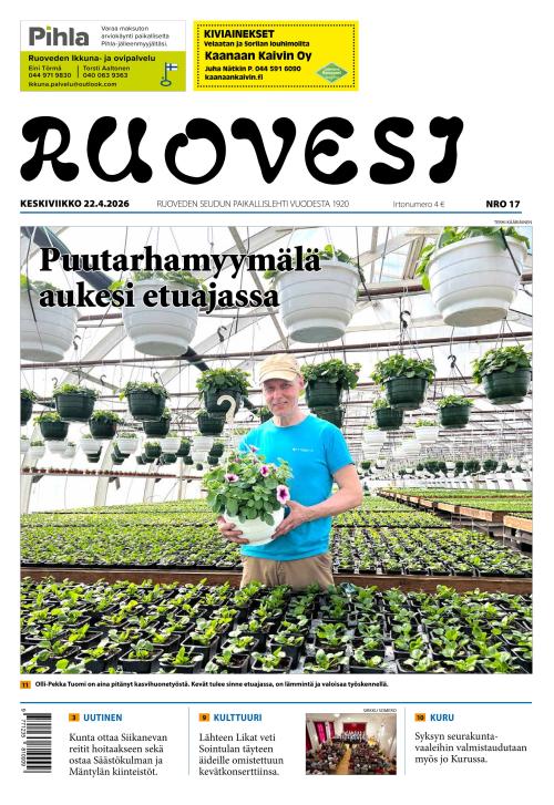 Ruovesi-lehti 22.4.2026