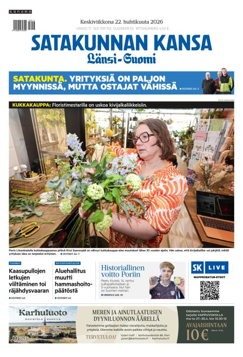 Satakunnan Kansa Länsi-Suomi 22.4.2026