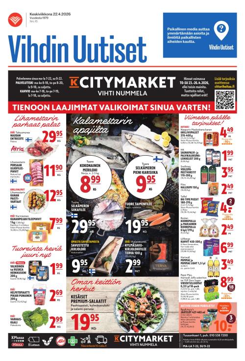 Vihdin uutiset 22.4.2026