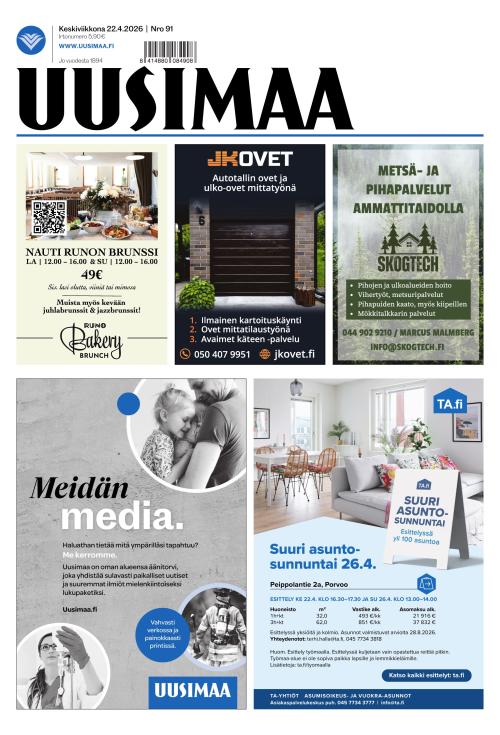 Uusimaa 22.4.2026