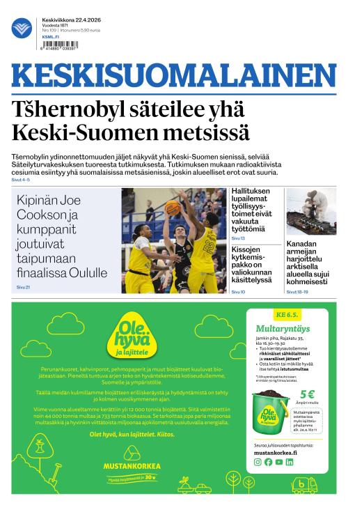 Keskisuomalainen 22.4.2026