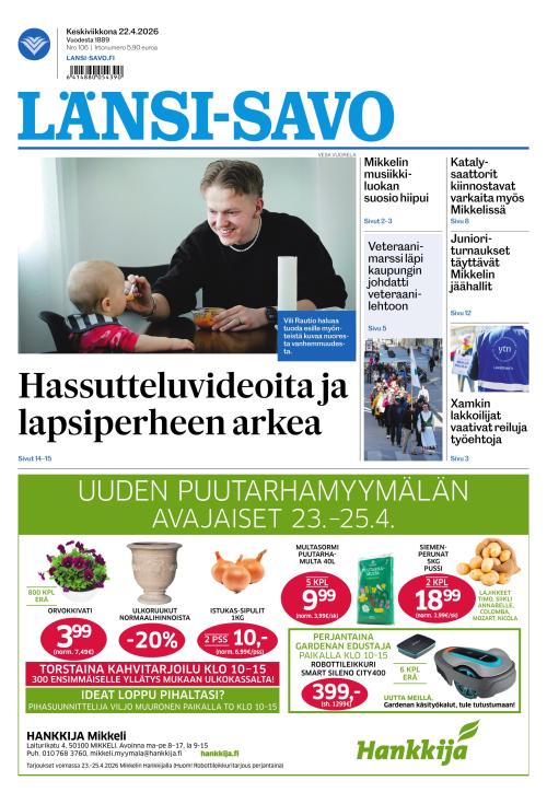 Länsi-Savo 22.4.2026