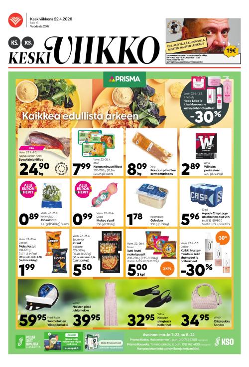 KS Keskiviikko (Kouvolan Sanomat ja Kymen Sanomat -liitteet) 22.4.2026