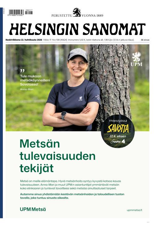 Helsingin Sanomat 22.4.2026