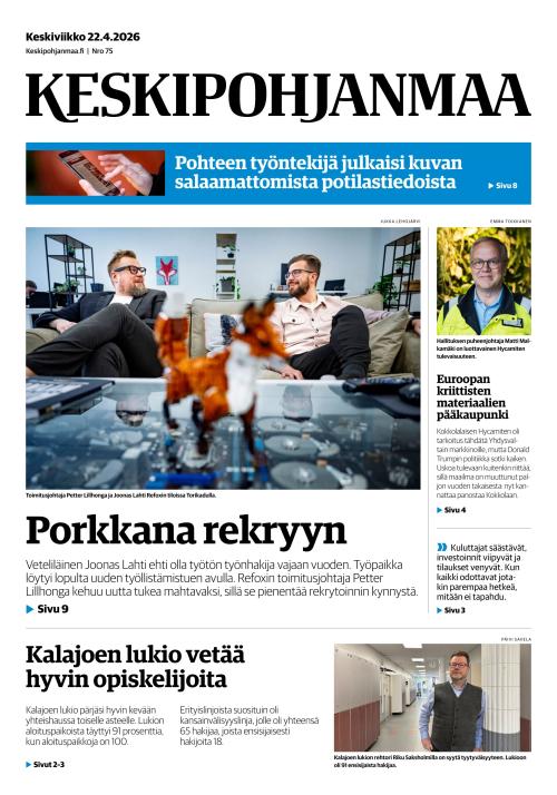 Keskipohjanmaa 22.4.2026