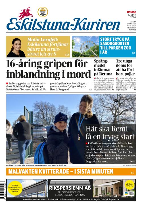 Eskilstuna-Kuriren 22.4.2026