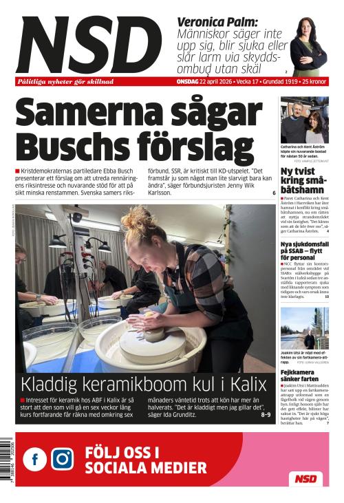 Norrländska Socialdemokraten 22.4.2026