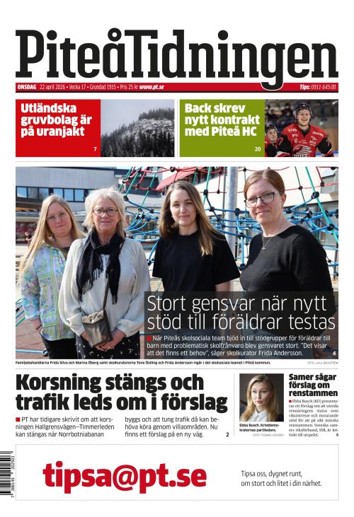 Piteå-Tidningen 22.4.2026
