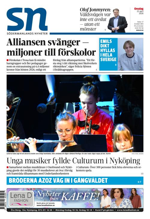 Södermanlands Nyheter 22.4.2026