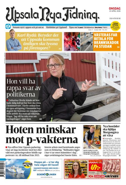 Upsala Nya Tidning 22.4.2026