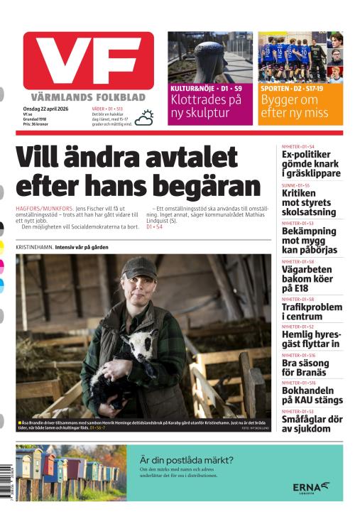 Värmlands Folkblad 22.4.2026