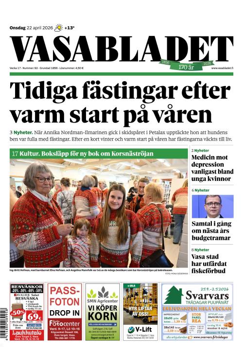 Vasabladet 22.4.2026