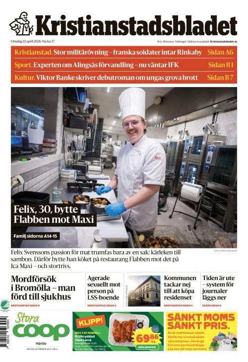 Kristianstadsbladet 22.4.2026