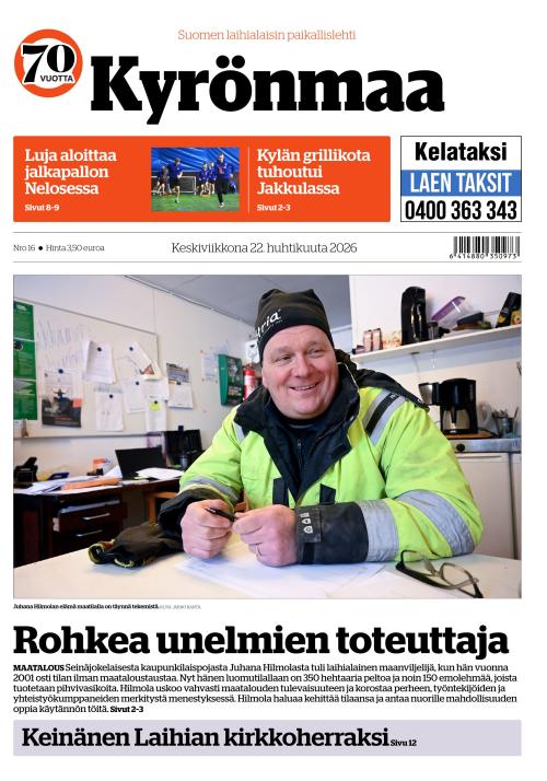 Kyrönmaa-lehti 22.4.2026