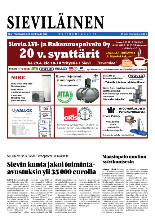 Sieviläinen 22.4.2026