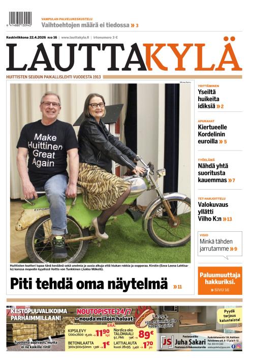 Lauttakylä-lehti 22.4.2026