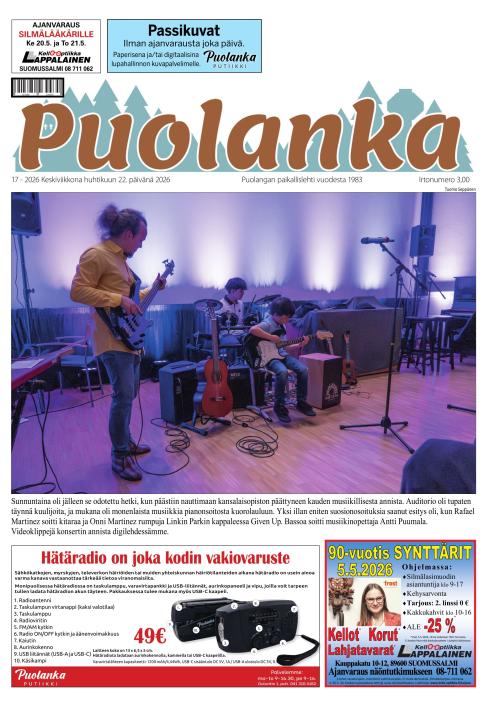 Puolanka-lehti 22.4.2026