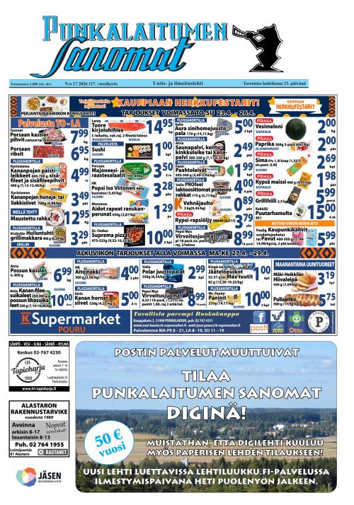 Punkalaitumen Sanomat 23.4.2026