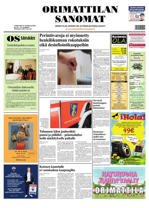 Orimattilan Sanomat 23.4.2026