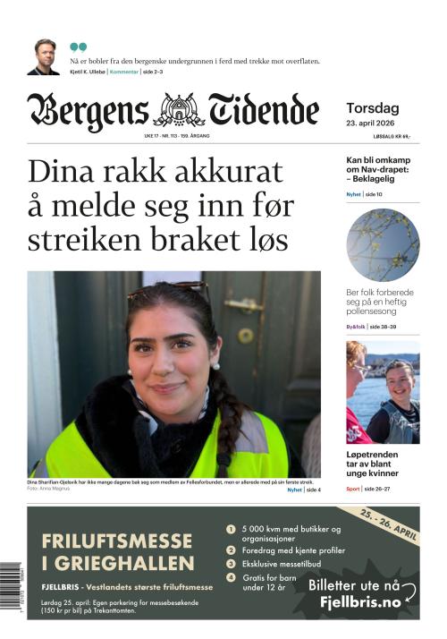 Bergens Tidende 23.4.2026