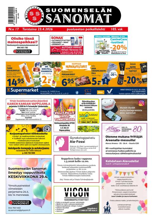 Suomenselän Sanomat 23.4.2026
