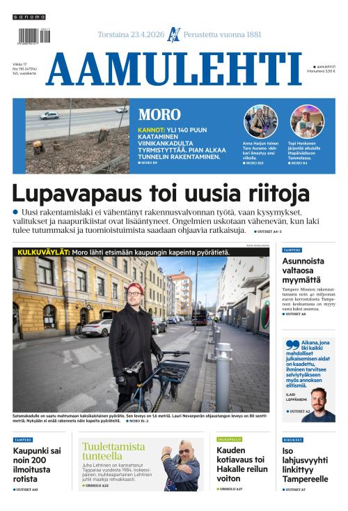 Aamulehti 23.4.2026
