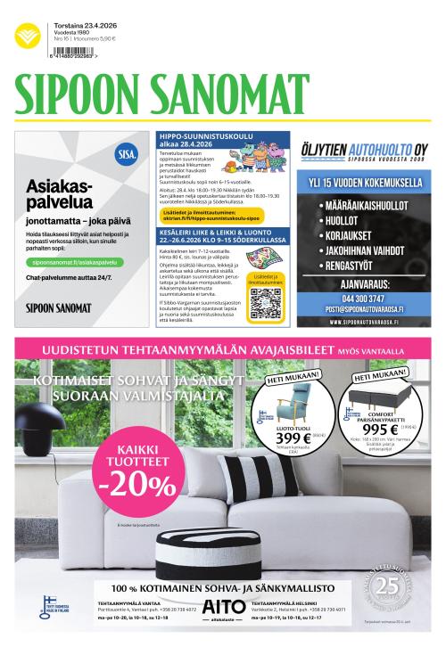 Sipoon Sanomat 23.4.2026