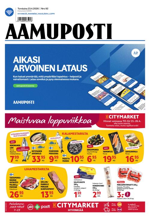 Aamuposti 23.4.2026
