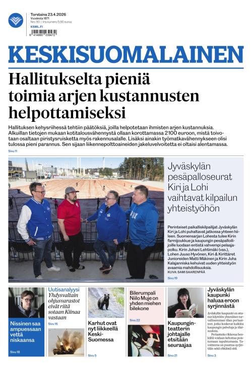 Keskisuomalainen 23.4.2026