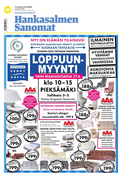 Hankasalmen Sanomat 23.4.2026