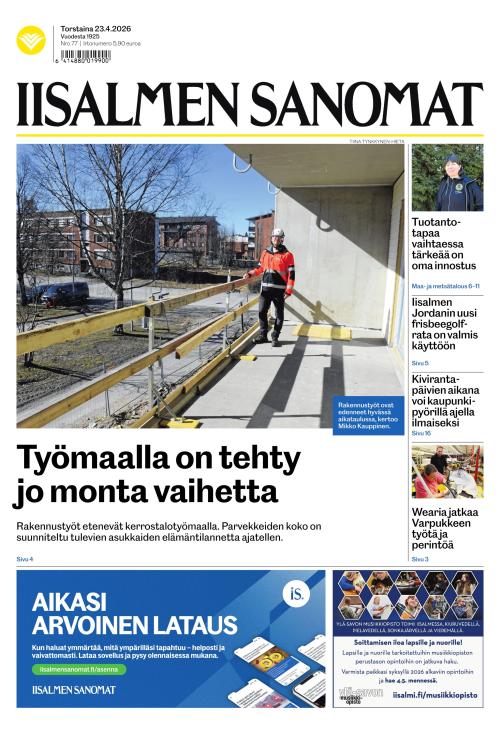Iisalmen Sanomat 23.4.2026
