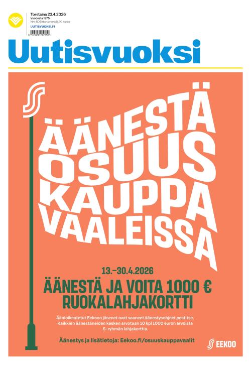 Uutisvuoksi 23.4.2026