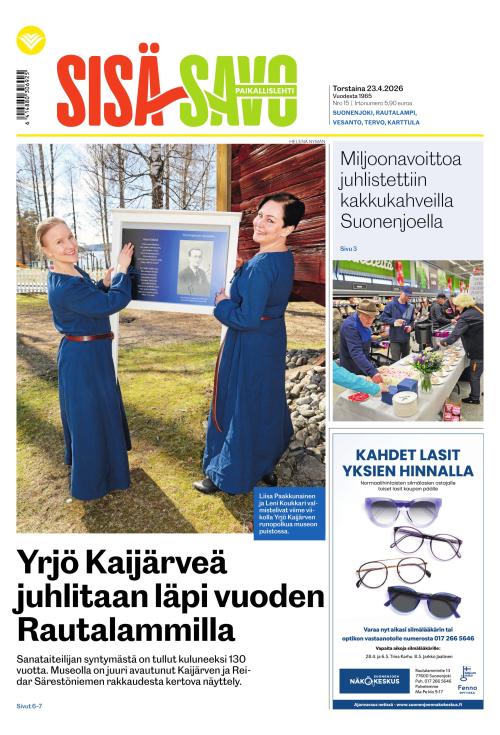 Paikallislehti Sisä-Savo 23.4.2026