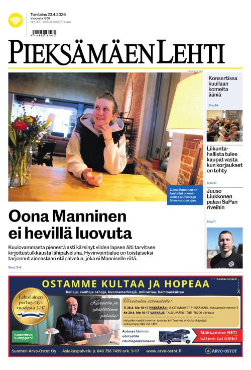 Pieksämäen lehti 23.4.2026