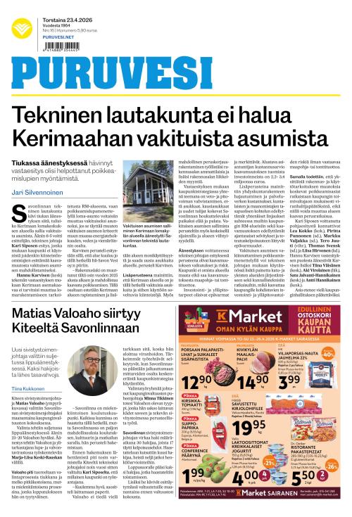 Puruvesi-lehti 23.4.2026