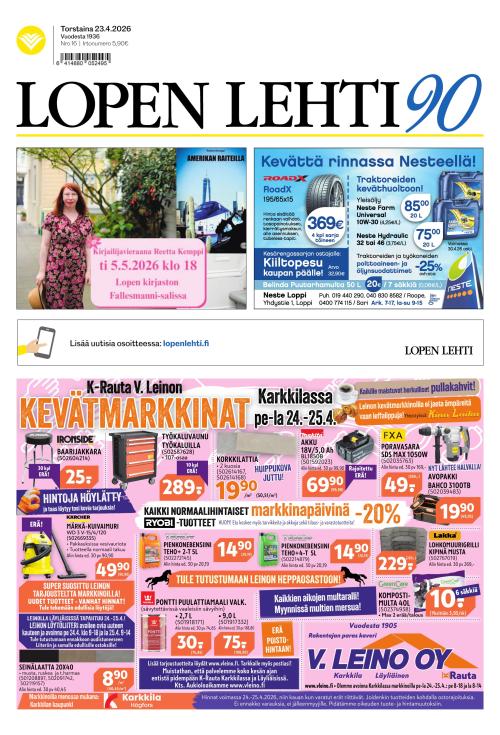 Lopen Lehti 23.4.2026